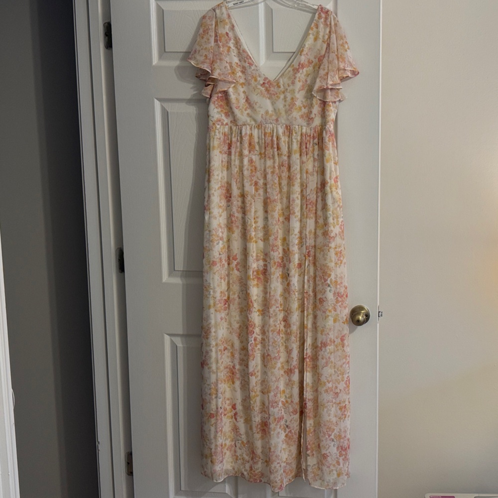 Birdy Grey Hannah Chiffon Pressed Floral Dress